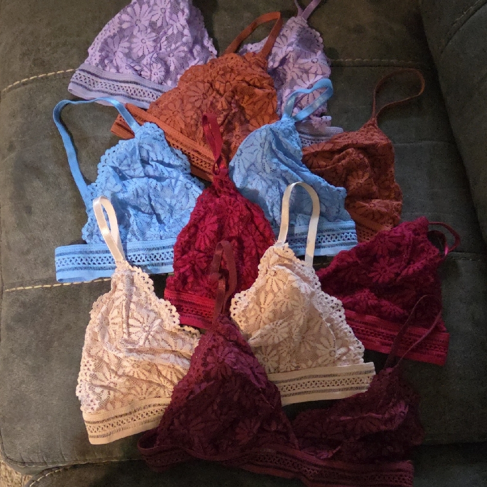 Lace Bralette Set - Multicolor
